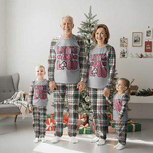 Little And Loud Quote Plaid Pajama Set Cheerleader Girl Sports Gift TS12 Christmas Plaid Print Your Wear