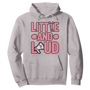 Little And Loud Quote Hoodie Cheerleader Girl Sports Gift TS12 Ice Gray Print Your Wear