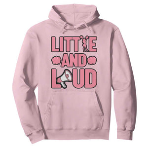 Little And Loud Quote Hoodie Cheerleader Girl Sports Gift TS12 Light Pink Print Your Wear