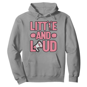 Little And Loud Quote Hoodie Cheerleader Girl Sports Gift TS12 Sport Gray Print Your Wear