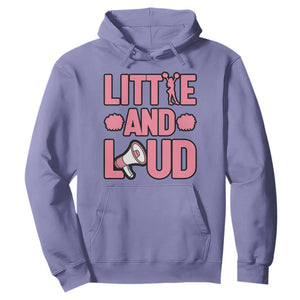 Little And Loud Quote Hoodie Cheerleader Girl Sports Gift TS12 Violet Print Your Wear