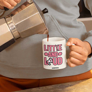 Little And Loud Quote Coffee Mug Cheerleader Girl Sports Gift TS12 Print Your Wear
