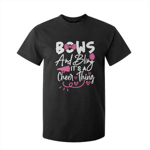 Bows And Bling Its A Cheer Thing T Shirt For Kid Cheerleading Gift TS12 Black Print Your Wear