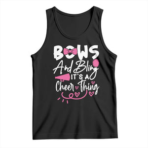 Bows And Bling Its A Cheer Thing Tank Top Cheerleading Gift TS12 Black Print Your Wear