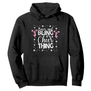 Bows And Bling Its A Cheer Thing Hoodie Cheer Mom And Cheerleader Gift TS12 Black Print Your Wear