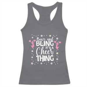 Bows And Bling Its A Cheer Thing Racerback Tank Top Cheer Mom And Cheerleader Gift - Print Your Wear