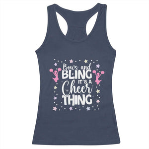 Bows And Bling Its A Cheer Thing Racerback Tank Top Cheer Mom And Cheerleader Gift - Print Your Wear