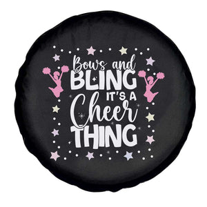 Bows And Bling Its A Cheer Thing Spare Tire Cover Cheer Mom And Cheerleader Gift TS12 Print Your Wear