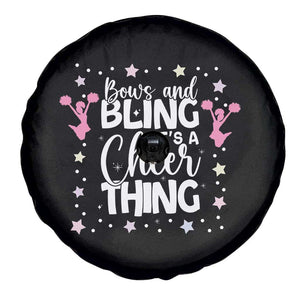Bows And Bling Its A Cheer Thing Spare Tire Cover Cheer Mom And Cheerleader Gift TS12 Print Your Wear