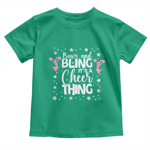 Bows And Bling Its A Cheer Thing Toddler T Shirt Cheer Mom And Cheerleader Gift TS12 Irish Green Print Your Wear