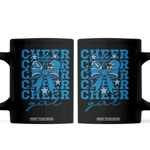 Proud Cheer Girl Coffee Mug Football Team Supporter Gift TS12 Black Print Your Wear