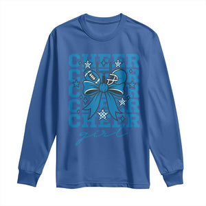 Proud Cheer Girl Long Sleeve Shirt Football Team Supporter Gift TS12 Royal Blue Print Your Wear