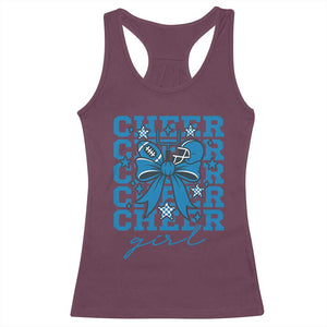 Proud Cheer Girl Racerback Tank Top Football Team Supporter Gift TS12 Maroon Print Your Wear