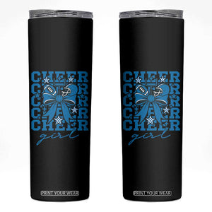 Proud Cheer Girl Skinny Tumbler Football Team Supporter Gift TS12 Black Print Your Wear