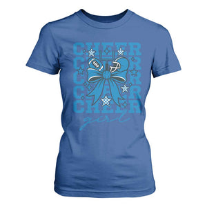 Proud Cheer Girl T Shirt For Women Football Team Supporter Gift TS12 Royal Blue Print Your Wear