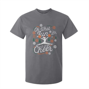 Oh What Fun It Is To Cheer T Shirt For Kid Funny Christmas Cheerleading Gift TS12 Charcoal Print Your Wear
