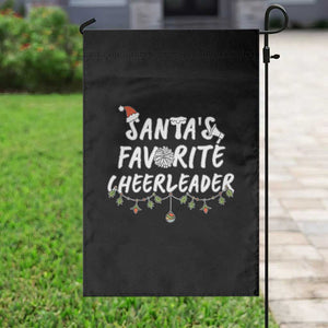 Santa Favorite Cheerleader Garden Flag Christmas Cheerleading Gift TS12 Print Your Wear
