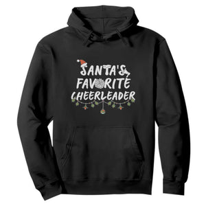 Santa Favorite Cheerleader Hoodie Christmas Cheerleading Gift TS12 Black Print Your Wear