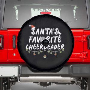 Santa Favorite Cheerleader Spare Tire Cover Christmas Cheerleading Gift TS12 Black Print Your Wear