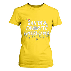 Santa Favorite Cheerleader T Shirt For Women Christmas Cheerleading Gift TS12 Daisy Print Your Wear