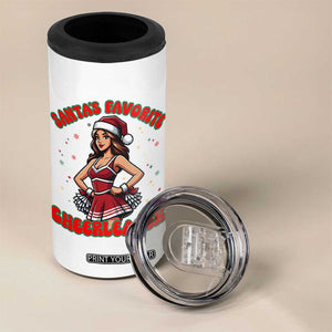 Santa Favorite Cheerleader 4 in 1 Can Cooler Tumbler Funny Christmas Cheer Gift TS12 Print Your Wear