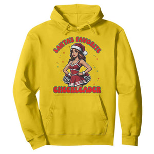 Santa Favorite Cheerleader Hoodie Funny Christmas Cheer Gift TS12 Daisy Print Your Wear