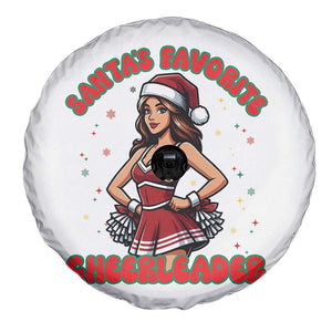 Santa Favorite Cheerleader Spare Tire Cover Funny Christmas Cheer Gift TS12 Print Your Wear