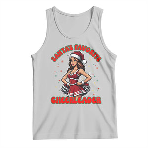 Santa Favorite Cheerleader Tank Top Funny Christmas Cheer Gift TS12 Ash Print Your Wear
