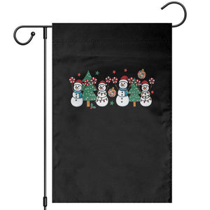 Funny Christmas Cheer Gift Garden Flag Santa Snowman Cheerleaders TS12 Black Print Your Wear