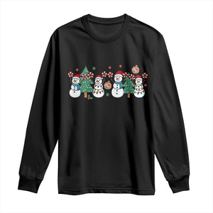 Funny Christmas Cheer Gift Long Sleeve Shirt Santa Snowman Cheerleaders TS12 Black Print Your Wear