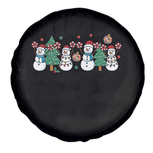 Funny Christmas Cheer Gift Spare Tire Cover Santa Snowman Cheerleaders TS12 Print Your Wear