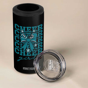 Cheer Girl Football Team Spirit 4 in 1 Can Cooler Tumbler Cheerleading Gift TS12 Print Your Wear