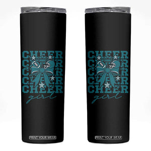 Cheer Girl Football Team Spirit Skinny Tumbler Cheerleading Gift TS12 Black Print Your Wear