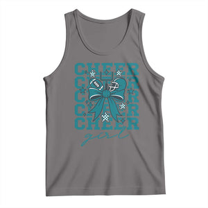 Cheer Girl Football Team Spirit Tank Top Cheerleading Gift TS12 Deep Heather Print Your Wear