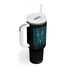 Cheer Girl Football Team Spirit Tumbler With Handle Cheerleading Gift TS12 Print Your Wear
