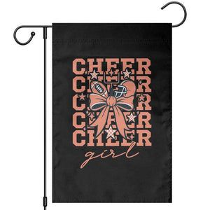Cheer Girl Football Team Spirit Garden Flag Gift For Cheerleader TS12 Black Print Your Wear