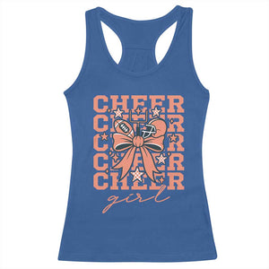 Cheer Girl Football Team Spirit Racerback Tank Top Gift For Cheerleader TS12 Royal Blue Print Your Wear