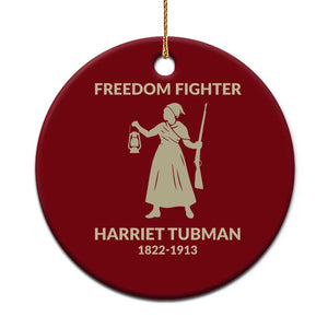 Harriet Tubman Freedom Fighter Ceramic Ornament History Lover Gift TS12 1pc Red Print Your Wear