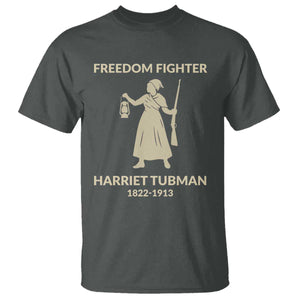 Harriet Tubman Freedom Fighter T Shirt History Lover Gift TS12 Dark Heather Print Your Wear