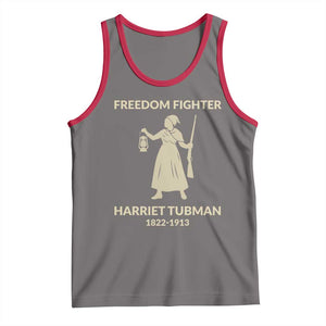 Harriet Tubman Freedom Fighter Tank Top History Lover Gift TS12 Deep Heather Red Print Your Wear