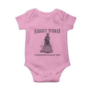 Harriet Tubman Baby Onesie Underground Railroad Freedom Leader TS12 Light Pink Print Your Wear