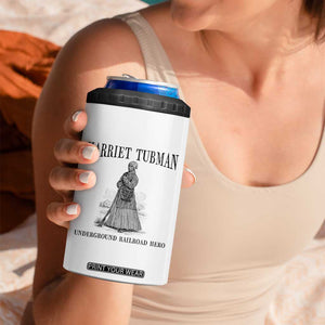 Harriet Tubman 4 in 1 Can Cooler Tumbler Underground Railroad Freedom Leader TS12 Print Your Wear