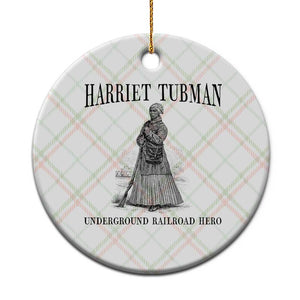 Harriet Tubman Ceramic Ornament Underground Railroad Freedom Leader TS12 1pc Christmas Plaid Print Your Wear