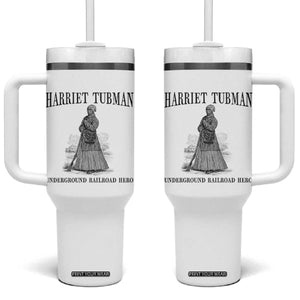 Harriet Tubman Tumbler With Handle Underground Railroad Freedom Leader TS12 One Size: 40 oz White Print Your Wear