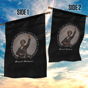 Harriet Tubman Quote Garden Flag I Never Ran My Train Off The Track TS12 Print Your Wear