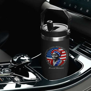 Harriet Tubman Patriotic Flip Straw Tumbler Black History Month Gift TS12 Print Your Wear