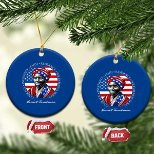 Harriet Tubman Patriotic Ceramic Ornament Black History Month Gift TS12 1pc Blue Print Your Wear