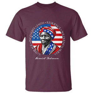 Harriet Tubman Patriotic T Shirt Black History Month Gift TS12 Maroon Print Your Wear
