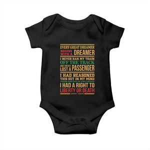 Harriet Tubman Powerful Quote Baby Onesie Strong Black Women Pride TS12 Black Print Your Wear