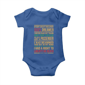 Harriet Tubman Powerful Quote Baby Onesie Strong Black Women Pride TS12 Royal Blue Print Your Wear
